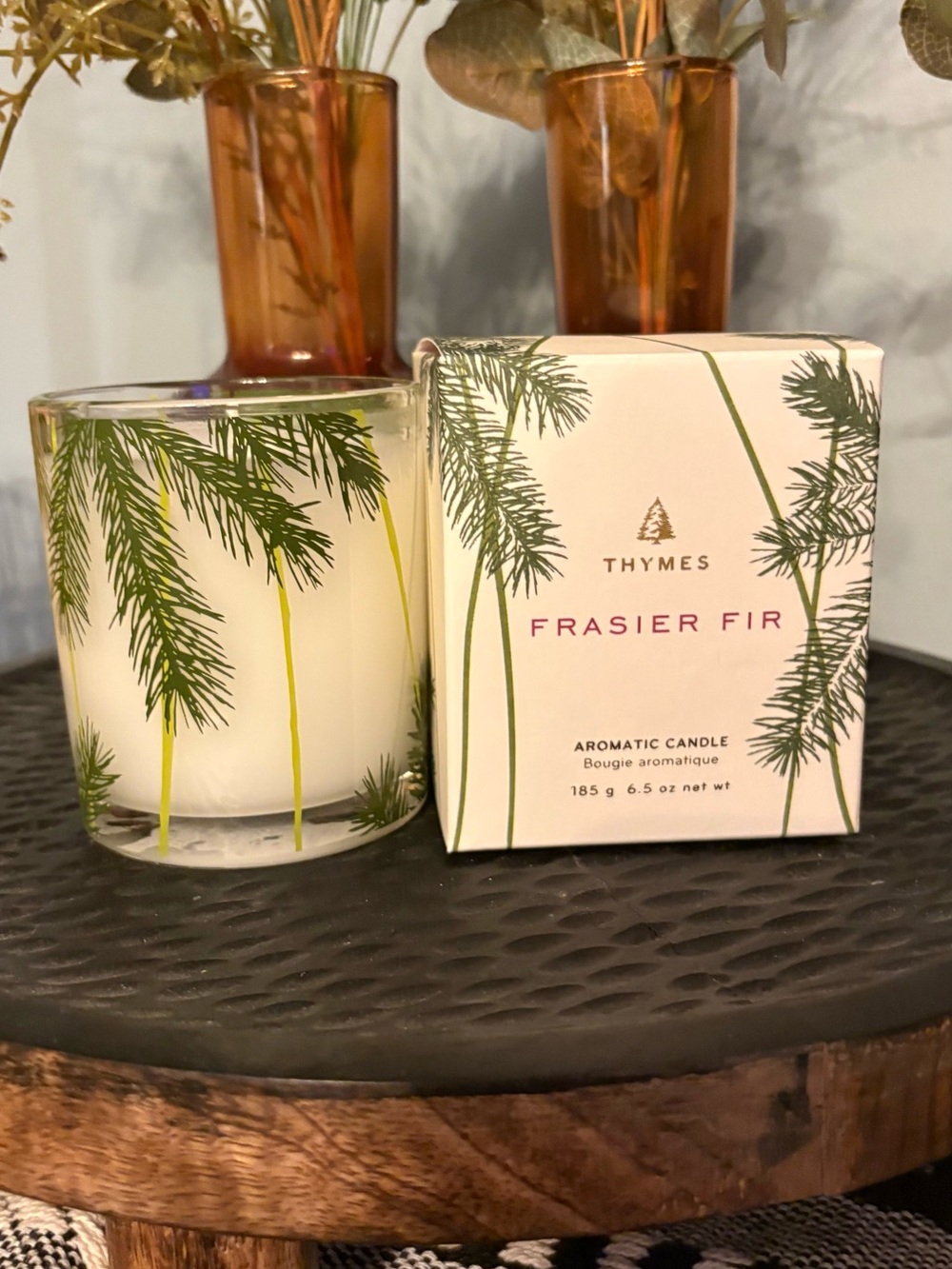 Thymes Frasier Fir Aromatic Candle - Picture 2 of 2